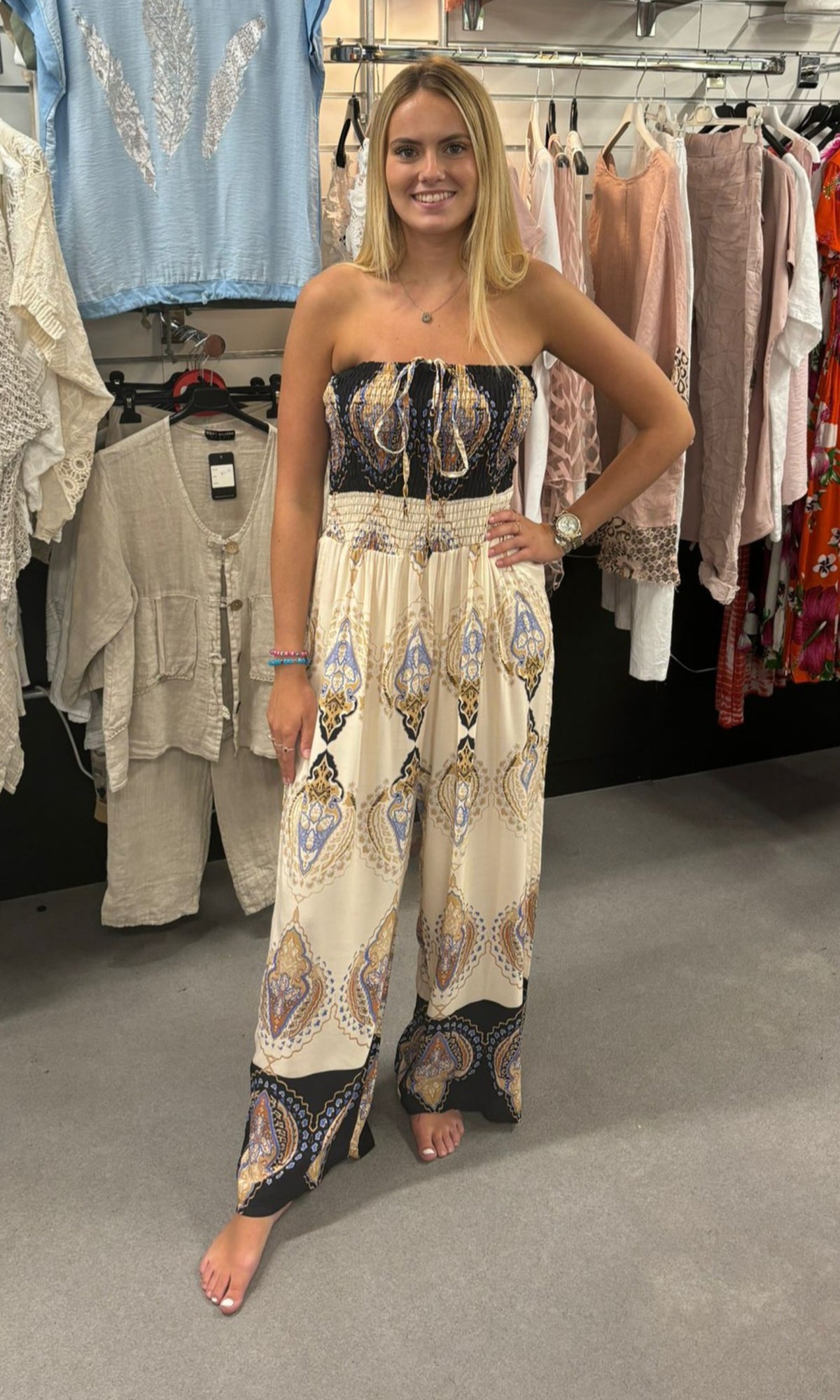 Elasticated jumpsuit