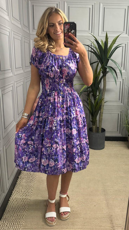 Our Summer purple lavender Floral Dress