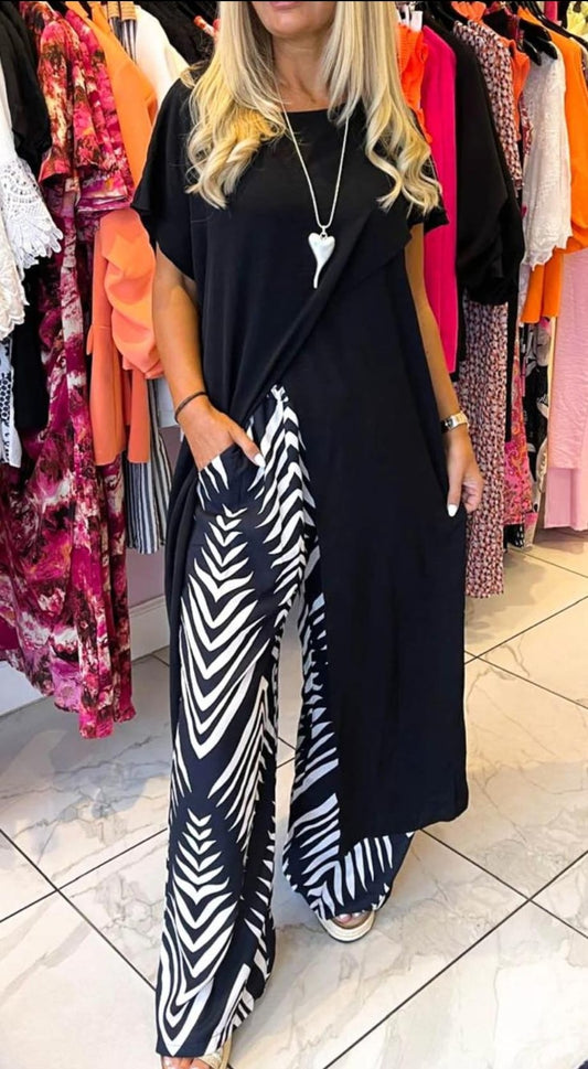 Two piece trouser set